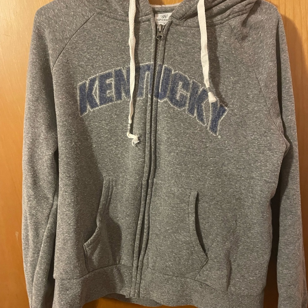 Kentucky Gray Hoodie Zip Up